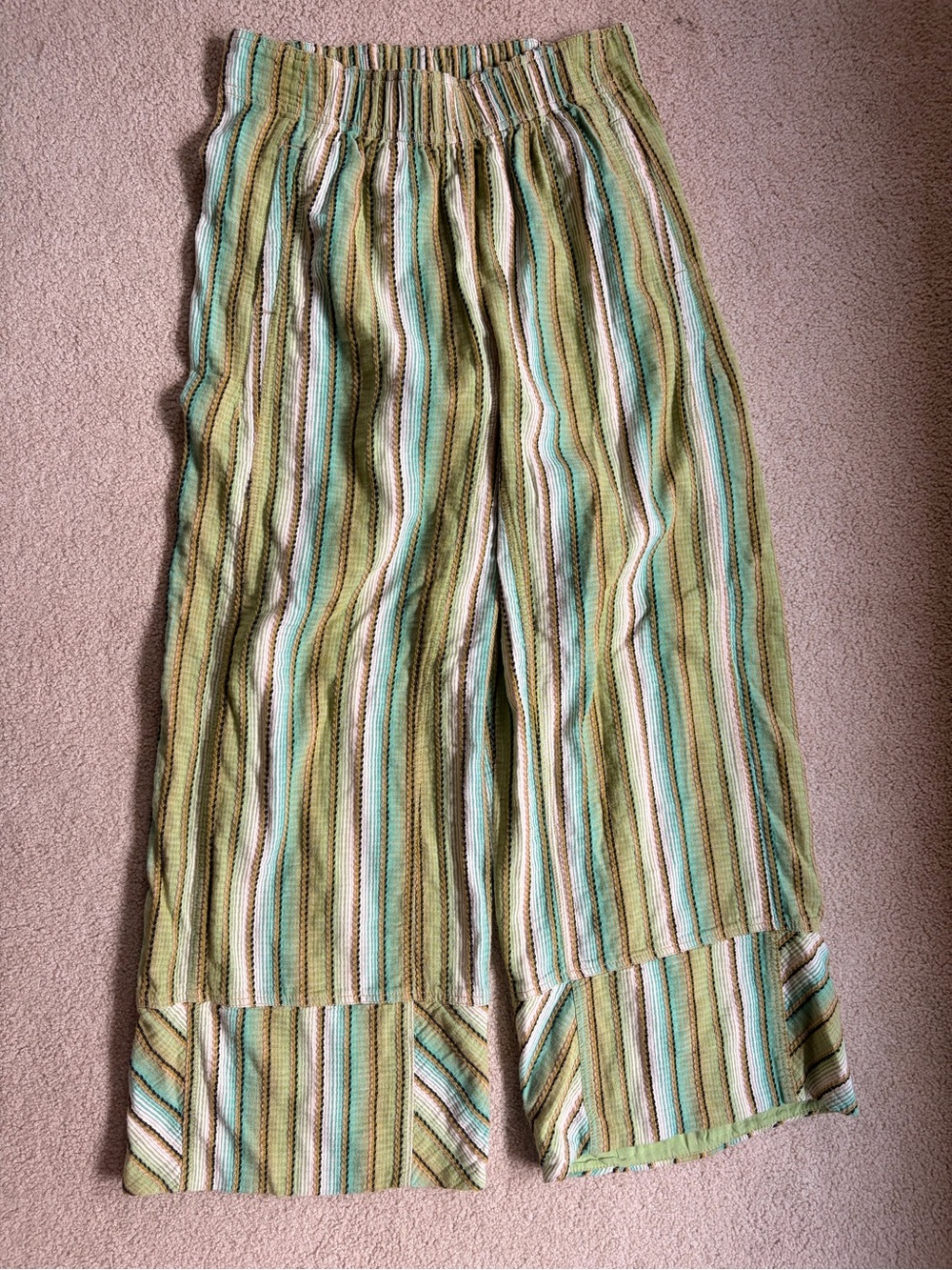 Free People Days End Striped Wide-Leg Pants - Picture 9 of 9